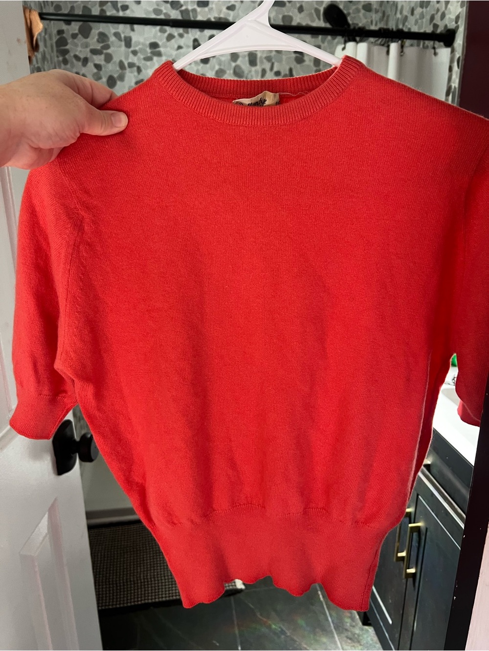 Ballantyne Red Short-Sleeve Crewneck Sweater